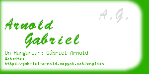 arnold gabriel business card