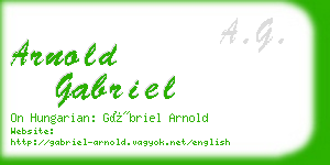 arnold gabriel business card